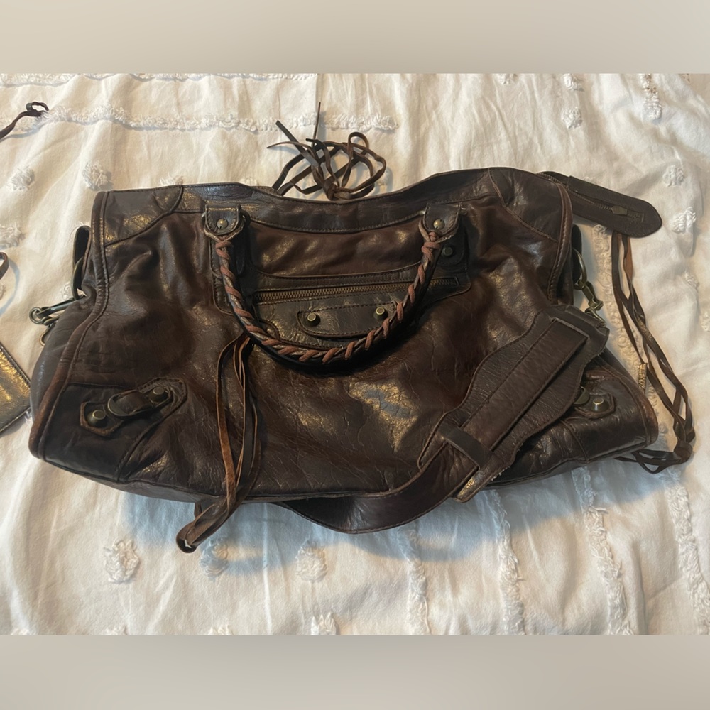 Balenciaga Chevre Classic Hardware City Mogano